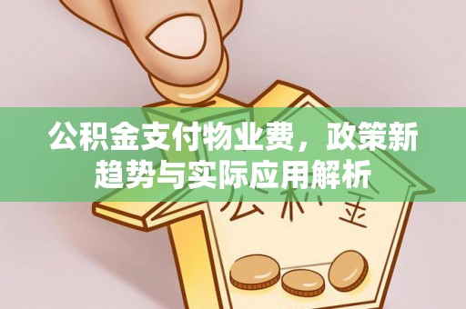 大涌公积金支付物业费，政策新趋势与实际应用解析