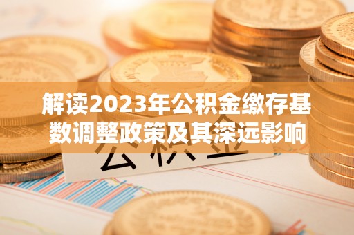 大涌解读2023年公积金缴存基数调整政策及其深远影响
