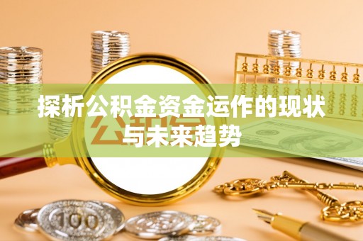 大涌探析公积金资金运作的现状与未来趋势